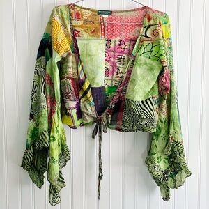 VINTAGE Cropped Tie-Top